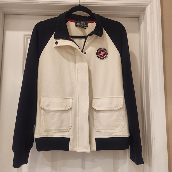 Ralph Lauren Varsity Style Acitve Zip Front Jacket Size Medium - Picture 1 of 6